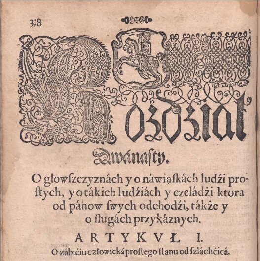 Abb. 1: Statut des Großfürstentums Litauen von dem hochseligen Herrn König I. M. Sigismund III. bei der Krönung in Krakau im Jahr 1588 herausgegeben [...] zum dritten Mal unter dem höchstseligen Władysław IV. in Warschau im Jahr 1648, mit Hinzufügung der Verfassungen von 1550 bis 1648  © Drukarnia Piotra Elerta