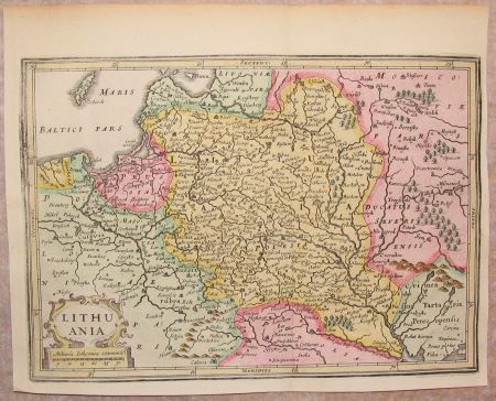 Abb. 2: Das Großfürstentum Litauen zwischen dem 13.-15. Jahrhundert. © Johann Jansonius, Atlas Novus (Amsterdam, 1636)